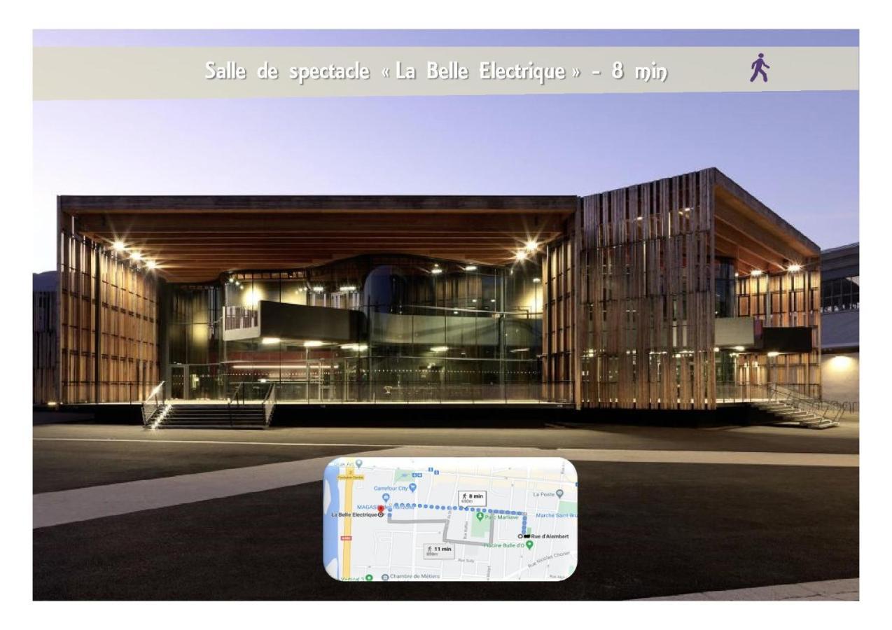 Le 62 - Spacieux T2 Avec Jardin, Parking & Tramway Grenoble Ngoại thất bức ảnh