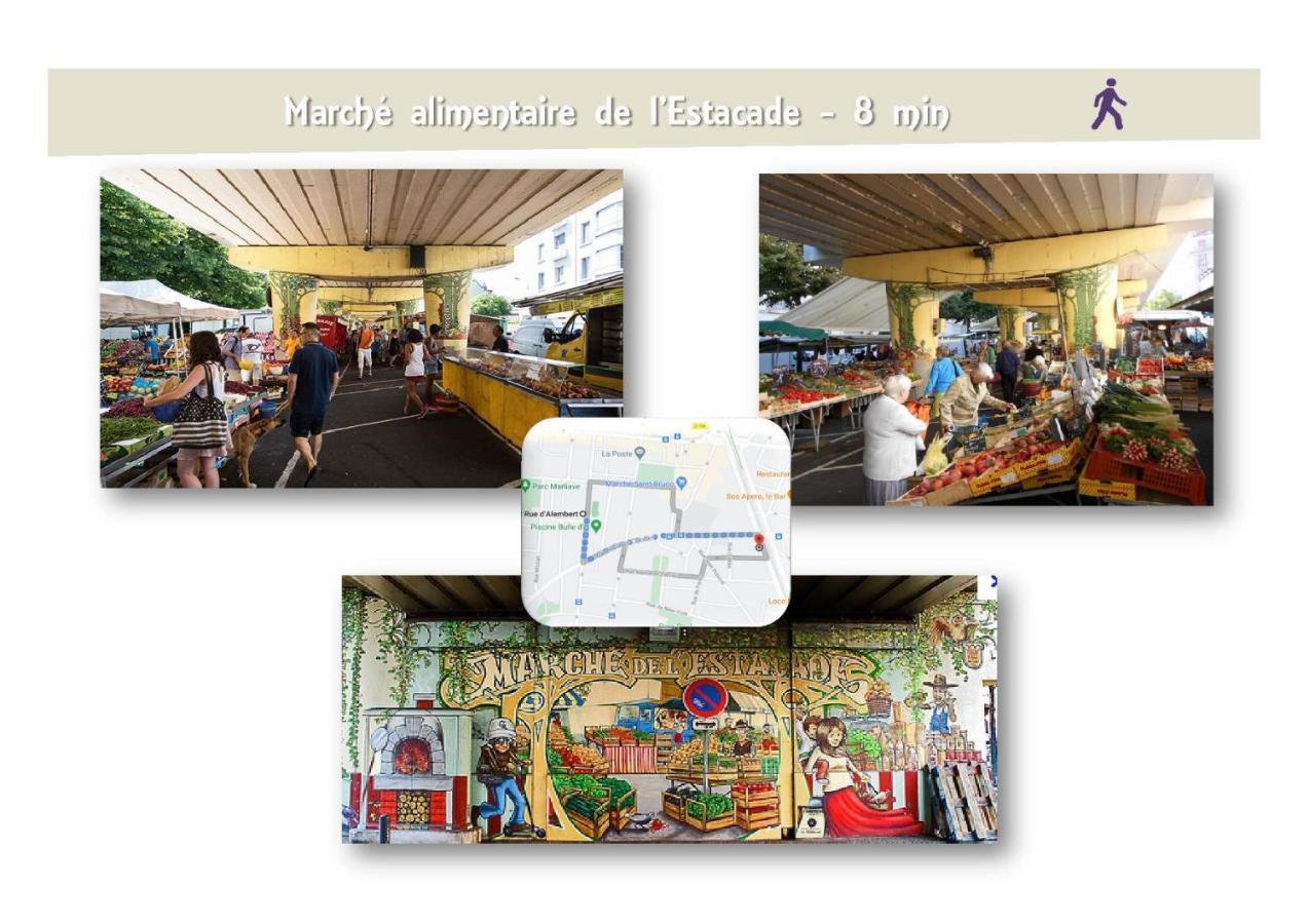 Le 62 - Spacieux T2 Avec Jardin, Parking & Tramway Grenoble Ngoại thất bức ảnh