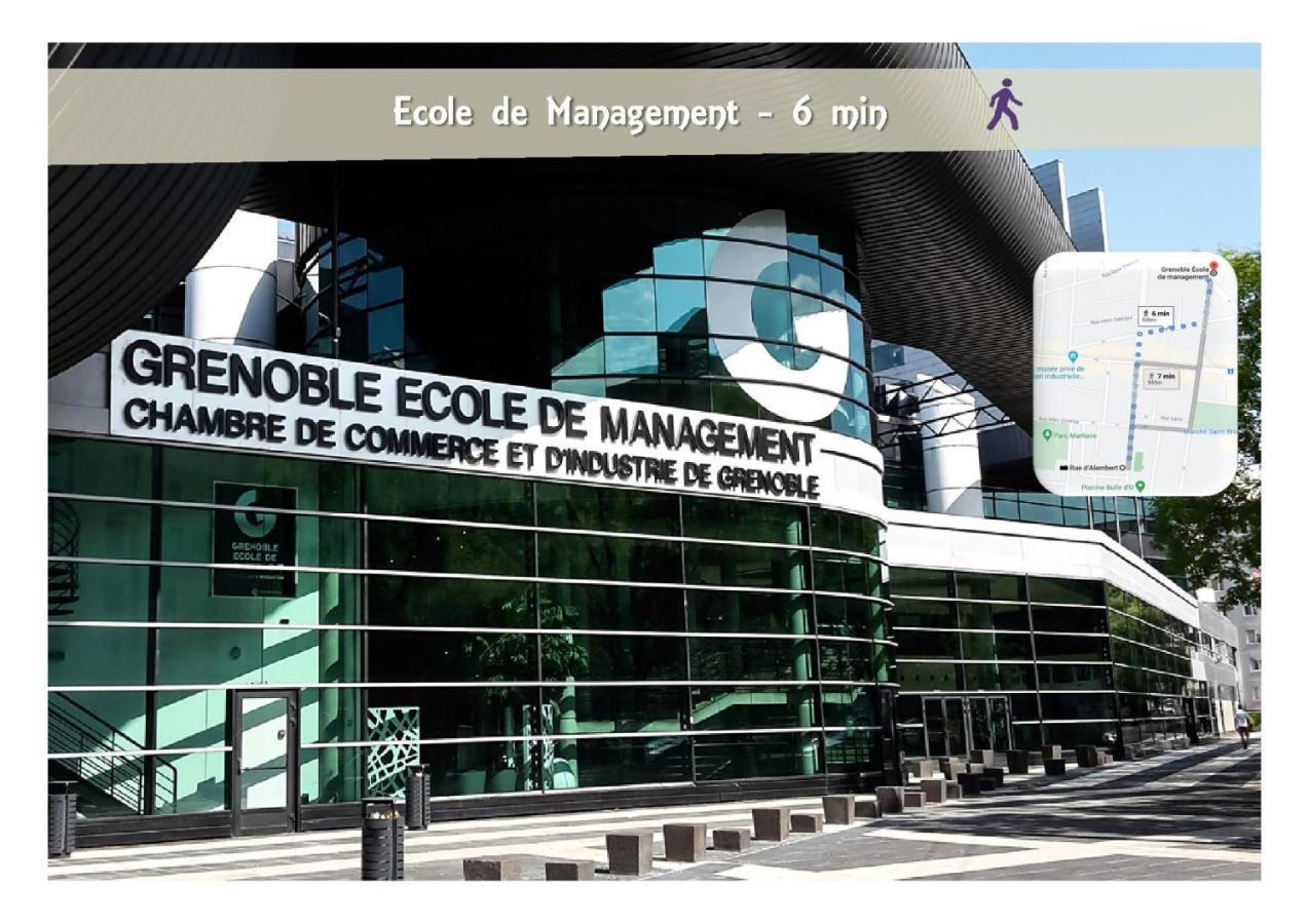 Le 62 - Spacieux T2 Avec Jardin, Parking & Tramway Grenoble Ngoại thất bức ảnh